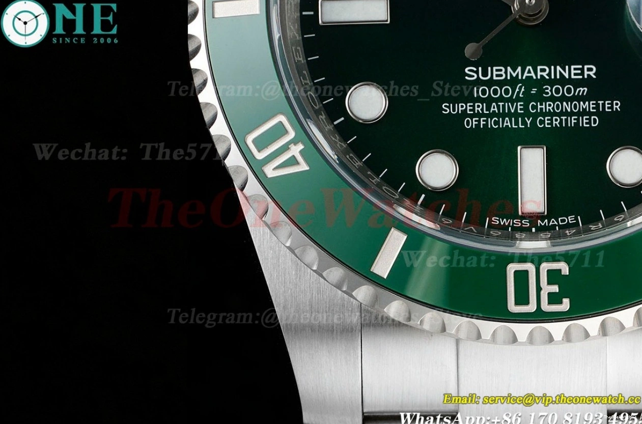 VS3135 SS 116610LV Hulk 40mm Green Submariner Dial ARF SS 0407
